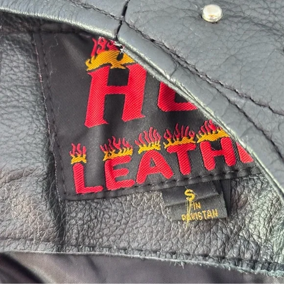 Black Leather Chaps Silver Studs Hot Leather Harley Moto Women’s Sz Small - Picture 10 of 16